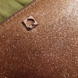 Sold! New Kate Spade Gold Sparkle Wallet Nwot